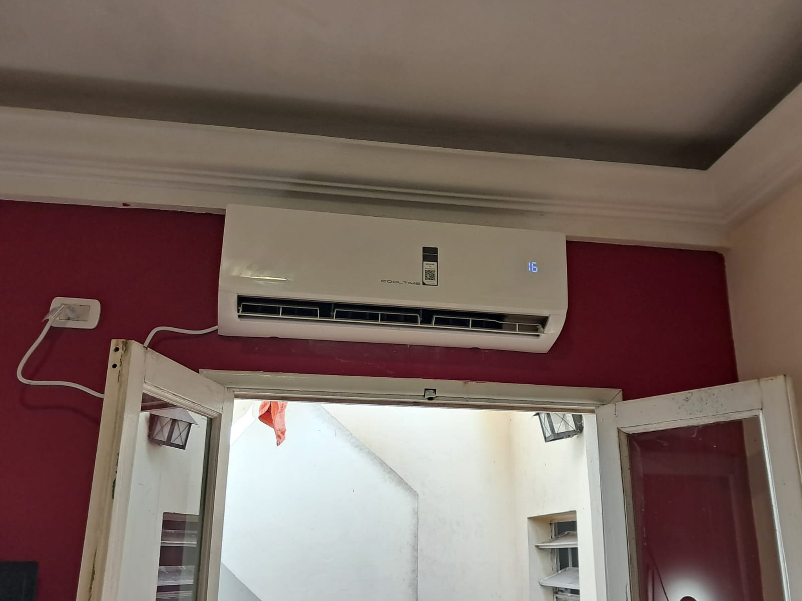 Unidad interior de split Cool Time instalada y funcionando
